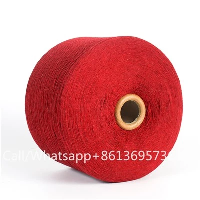 Filato di cotone riciclato rosso